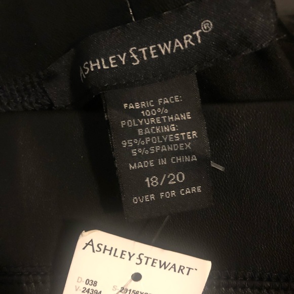 High waist  faux leather leggings - Picture 3 of 3